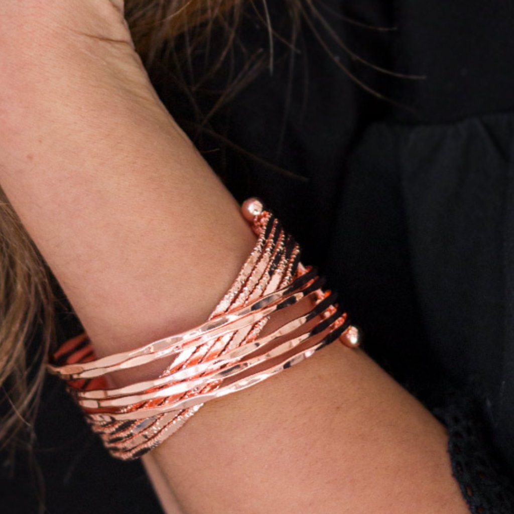 See A Pattern Copper Cuff